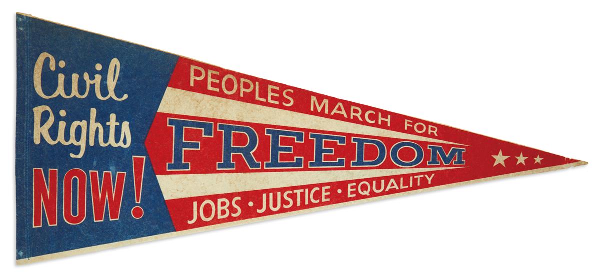 (CIVIL RIGHTS.) Civil Rights Now! Peoples March for Freedom, Jobs, Justice, Equality.
